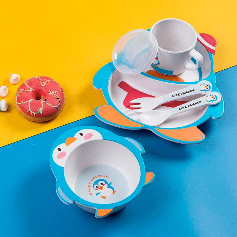 SET PLATO PINGUINO KT22-243. - Imagen 2
