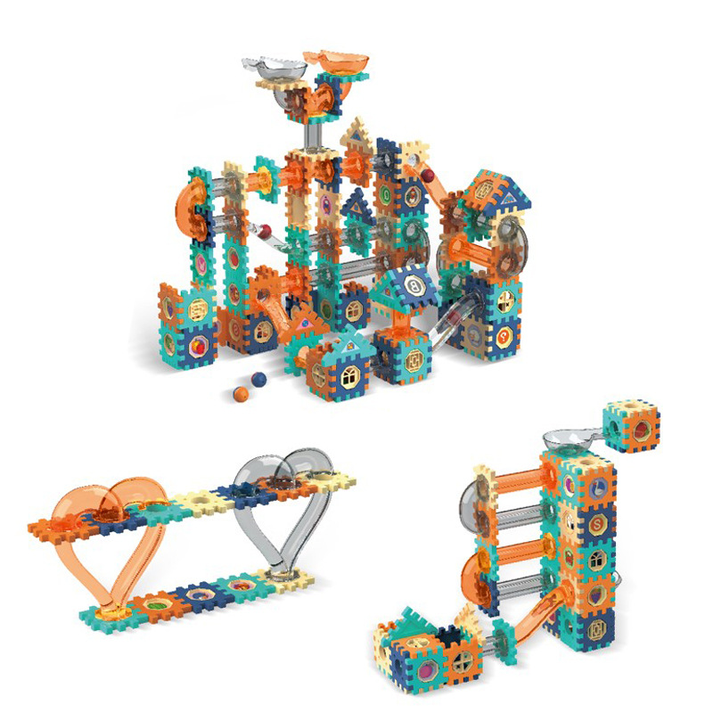 Pista de Canicas 246 Piezas | Juego de Construcción STEM con Laberinto para Niños GT-05 - Imagen 3