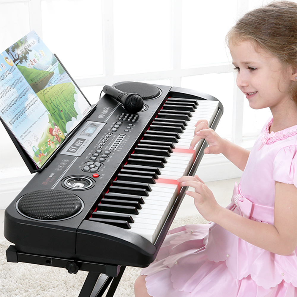 Teclado Electrónico Infantil de 61 Teclas con Luces GT-19 - Imagen 3