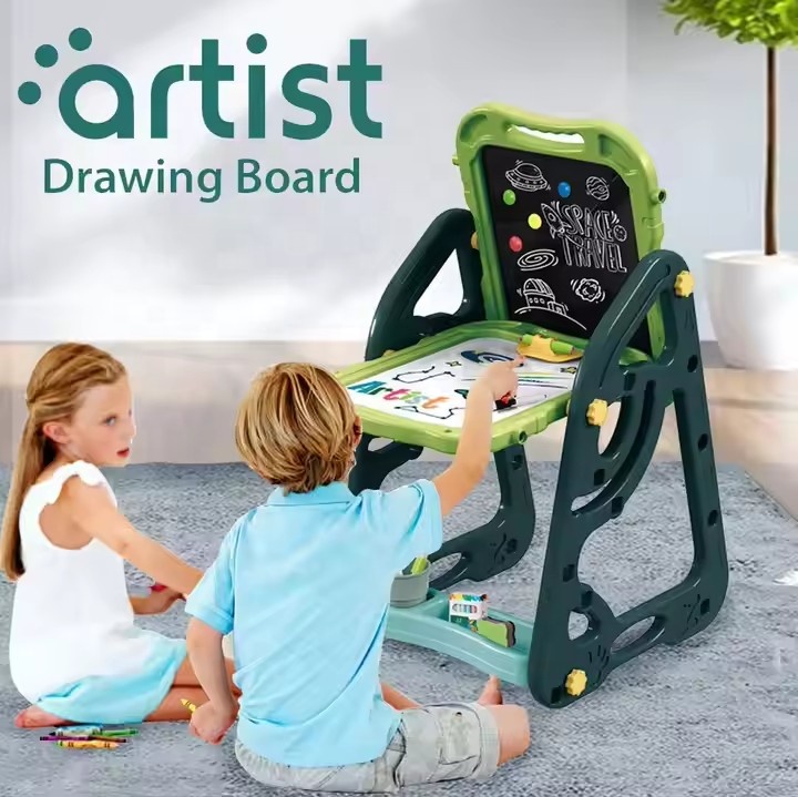 Pizarra Infantil Doble Cara con Silla GT-15